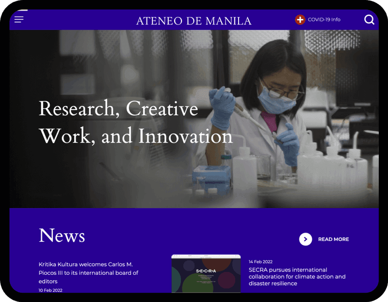 Ateneo homepage